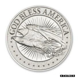 【極美品/品質保証書付】 アンティークコイン コイン 金貨 銀貨 [送料無料] GOD BLESS AMERICA 1 oz .999 Silver VERY LIMITED USA Made BU Round HR Type I Coin
