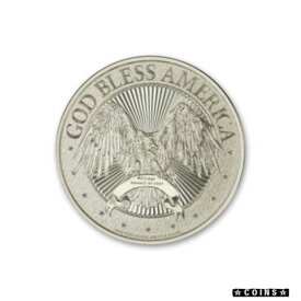 【極美品/品質保証書付】 アンティークコイン コイン 金貨 銀貨 [送料無料] GOD BLESS AMERICA 1 oz .999 Silver LIMITED USA Made BU Round HR Type II Coin