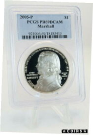 【極美品/品質保証書付】 アンティークコイン コイン 金貨 銀貨 [送料無料] 2005-P PCGS PR69DCAM Marshall $1 Modern Commemorative Silver Proof