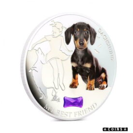 【極美品/品質保証書付】 アンティークコイン コイン 金貨 銀貨 [送料無料] Fiji 2013 2$ Dogs & Cats My Best Friend "Dachshund" 1 Oz Silver Coin