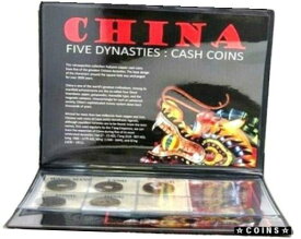 【極美品/品質保証書付】 アンティークコイン コイン 金貨 銀貨 [送料無料] 5 Ancient Chinese CASH Coins, 5 DYNASTY, With Story,Album & Certificate