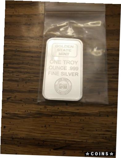 アンティークコイン コイン 金貨 銀貨 [送料無料] 1 oz. .999 Fine Silver Bar - Golden State Mintのサムネイル