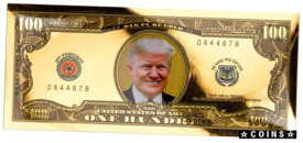 【極美品/品質保証書付】 アンティークコイン コイン 金貨 銀貨 [送料無料] 100 mg Gold Aurum Liberty Gold Foil Note Trump BU SKU61190