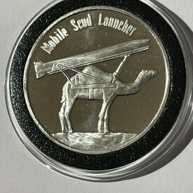 【極美品/品質保証書付】 アンティークコイン コイン 金貨 銀貨 [送料無料] Mobile Scud Launcher Political Satire Coin 1 Troy Oz .999 Fine Pure Silver Round
