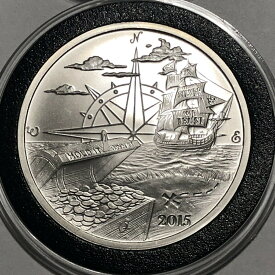 【極美品/品質保証書付】 アンティークコイン コイン 金貨 銀貨 [送料無料] 2015 SilverBug Island Silver Bug Collector Coin 1 Troy Oz .999 Fine Silver Round