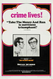 【極美品/品質保証書付】 アンティークコイン コイン 金貨 銀貨 [送料無料] Take the Money and Run Original Movie Poster. 1969