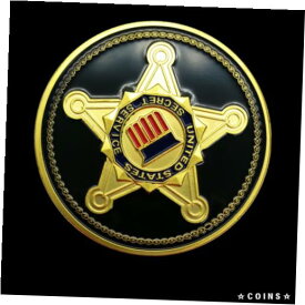 【極美品/品質保証書付】 アンティークコイン コイン 金貨 銀貨 [送料無料] United States Secret Service USSS Seal of the US President Challenge Coin GOLD