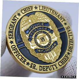 【極美品/品質保証書付】 アンティークコイン コイン 金貨 銀貨 [送料無料] CHIEF Michigan Police Department Officer Public Safety MPS MPD Challenge Coin US