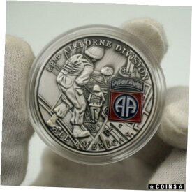 【極美品/品質保証書付】 アンティークコイン コイン 金貨 銀貨 [送料無料] US Military 82nd Airborne Division Challenge Coin All American Respect Service