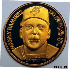 【極美品/品質保証書付】 アンティークコイン コイン 金貨 銀貨 [送料無料] Manny Ramirez Cleveland Indians 1995 Texas All-Star Bronze PL DCAM LE #155 Coin