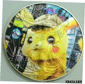 【極美品/品質保証書付】 アンティークコイン コイン 金貨 銀貨 [送料無料] Pokemon Pikachu - American Silver Eagle 1oz .999 Limited Ed. Silver Dollar Coin