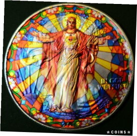 【極美品/品質保証書付】 アンティークコイン コイン 金貨 銀貨 [送料無料] Jesus Christ American Silver Eagle 1oz. .999 Pure Silver Limited Edition Coin