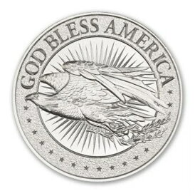 【極美品/品質保証書付】 アンティークコイン コイン 金貨 銀貨 [送料無料] GOD BLESS AMERICA 1 oz Silver LIMITED USA Made Capsuled BU Round HR Type I Coin