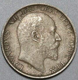【極美品/品質保証書付】 アンティークコイン コイン 金貨 銀貨 [送料無料] 1906 Edward VII Shilling Great Britain XF Lion Sterling Silver Coin (20082903R)