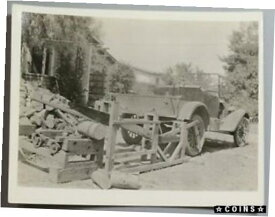 【極美品/品質保証書付】 アンティークコイン コイン 金貨 銀貨 [送料無料] 1920s Vintage Photograph Wood Cutting Car Mechanized Saw Logs (21040910R)