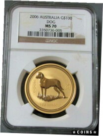 【極美品/品質保証書付】 アンティークコイン 金貨 2006 GOLD AUSTRALIA $100 SERIES 1 LUNAR YEAR OF THE DOG 1 OZ NGC MINT STATE 70 [送料無料] #got-wr-4175-376