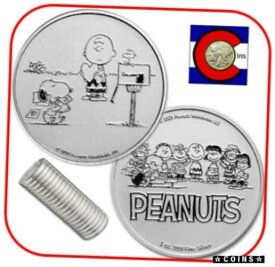 【極美品/品質保証書付】 アンティークコイン コイン 金貨 銀貨 [送料無料] 2021 Snoopy & Charlie Brown Valentine 1 oz Silver Round - Peanuts - 20 Coin Roll