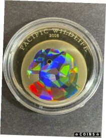 【極美品/品質保証書付】 アンティークコイン コイン 金貨 銀貨 [送料無料] 2003 Republic of Palau $1 Colorized Coin Pacific Wildlife Parrot