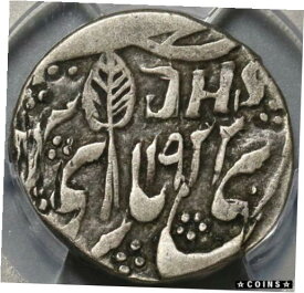 【極美品/品質保証書付】 アンティークコイン コイン 金貨 銀貨 [送料無料] 1865 PCGS VF 30 Kashmir Rupee India Ranbir Singh Silver Coin (20111702C)