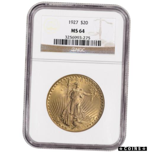 【極美品/品質保証書付】 アンティークコイン コイン 金貨 銀貨 [送料無料] US Gold $20 Saint-Gaudens Double Eagle - NGC MS64 - Random Date：金銀プラチナ ワールドリソース