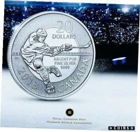【極美品/品質保証書付】 アンティークコイン コイン 金貨 銀貨 [送料無料] CANADA - Ice Hockey - 20 Dollars - 2013 - 1/2oz. .9999 Fine Silver in a Folder