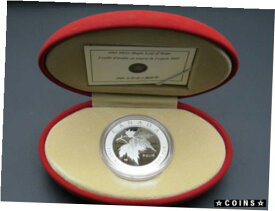 【極美品/品質保証書付】 アンティークコイン コイン 金貨 銀貨 [送料無料] 2005 $5 Fine 1 oz Silver Maple Leaf Maple of Hope 9999 Red Box Canada Chinese