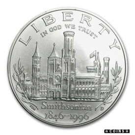 【極美品/品質保証書付】 アンティークコイン コイン 金貨 銀貨 [送料無料] 1996-D Smithsonian $1 Silver Commem BU (w/Box & COA) - SKU #7032