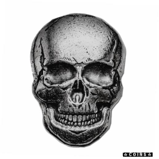  アンティークコイン コイン 金貨 銀貨  [送料無料] oz. 999 Fine Silver Human Skulls- Dimensional-Uncirculated IN STOCK