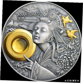 【極美品/品質保証書付】 アンティークコイン コイン 金貨 銀貨 [送料無料] 2021 Niue $5 Divine Faces Amaterasu 3 oz 999 Silver Coin - 500 Made