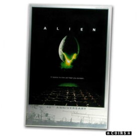 【極美品/品質保証書付】 アンティークコイン コイン 金貨 銀貨 [送料無料] 2019 Perth Mint Alien 40th Anniversary 35g Silver Foil Movie Poster - 1,000 Made