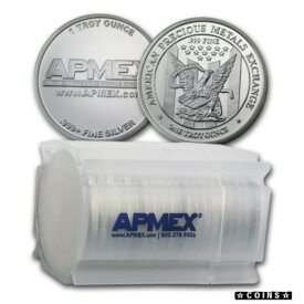 【極美品/品質保証書付】 アンティークコイン コイン 金貨 銀貨 [送料無料] 1 oz Silver Round .999 Fine (Lot of 20) - APMEX Rounds