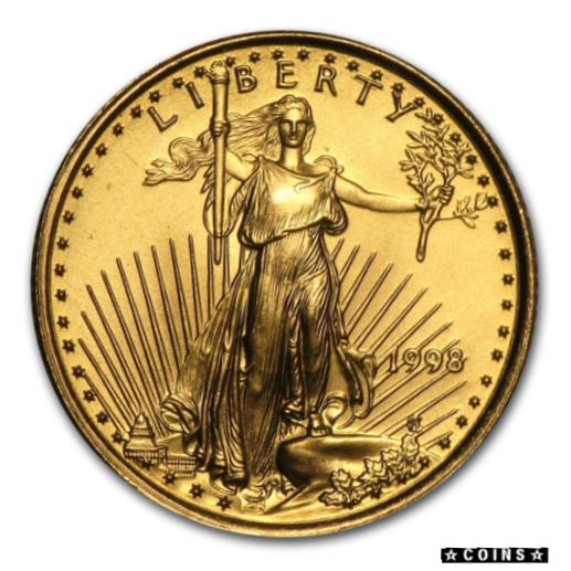 アンティークコイン コイン 金貨 銀貨 [送料無料] 1998 1/10 oz Gold