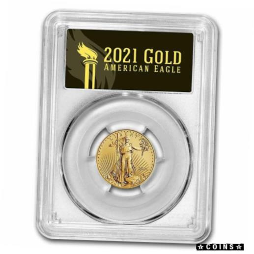  アンティークコイン コイン 金貨 銀貨  [送料無料] Pre-Sale 2021 oz American Gold Eagle MS-70 PCGS (FDI, Black, Type 2)