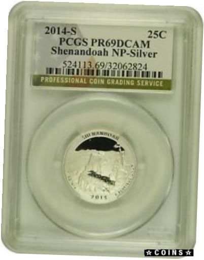  アンティークコイン コイン 金貨 銀貨  [送料無料] 2014-S PCGS PR69DCAM Shennandoah NP-Silver Quarter