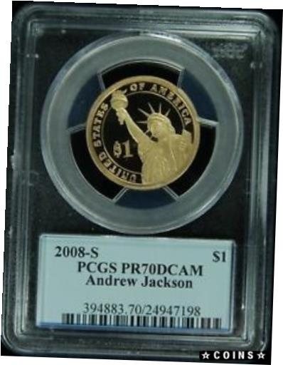  アンティークコイン コイン 金貨 銀貨  [送料無料] 2008-S PCGS PR70DCAM Andrew Jackson Presidential Dollar