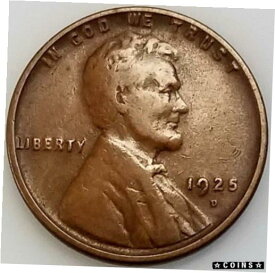 【極美品/品質保証書付】 アンティークコイン コイン 金貨 銀貨 [送料無料] 1925 D Lincoln Cent! Add this coin to your collection!
