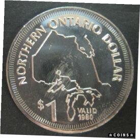 【極美品/品質保証書付】 アンティークコイン コイン 金貨 銀貨 [送料無料] 1980 Northern Ontario Dollar Trade Token!