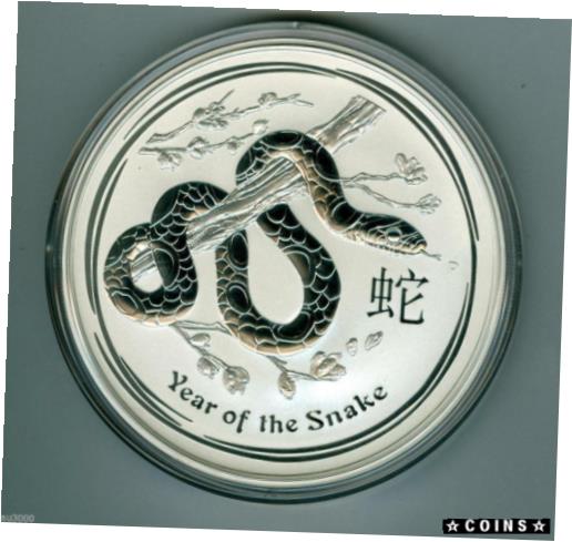  アンティークコイン コイン 金貨 銀貨  [送料無料] 2013 $10 AUSTRALIA LUNAR Series ZODIAC Year of the SNAKE 10 Oz. SILVER COIN