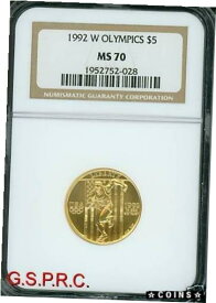 【極美品/品質保証書付】 アンティークコイン コイン 金貨 銀貨 [送料無料] 1992-W $5 NGC MS-70 OLYMPICS RUNNER GOLD COIN MS70 !!!!