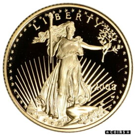 【極美品/品質保証書付】 アンティークコイン コイン 金貨 銀貨 [送料無料] 2003-W American Gold Eagle Proof 1/4 oz $10 - Coin in Capsule