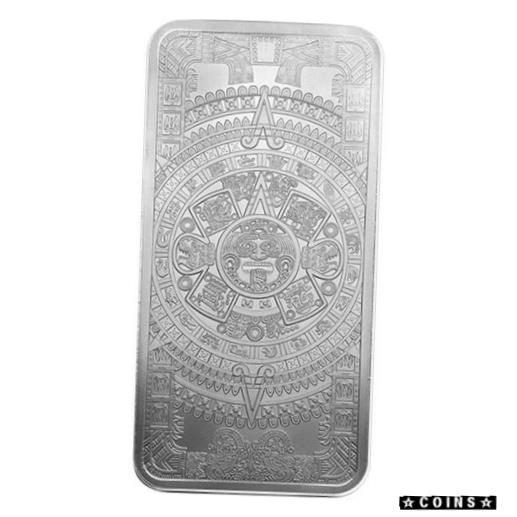  アンティークコイン コイン 金貨 銀貨  [送料無料] Golden State Mint Aztec Calendar 10 oz Silver Bar BU SKU58841