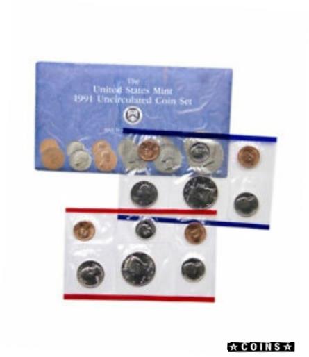  アンティークコイン コイン 金貨 銀貨  [送料無料] 1991 United States US Mint Uncirculated Coin Set SKU1397