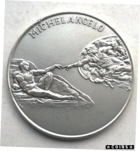  アンティークコイン コイン 金貨 銀貨  [送料無料] Vatican 1992 Michelangelo “Heaven Roof” Silver Medal