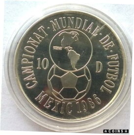 【極美品/品質保証書付】 アンティークコイン コイン 金貨 銀貨 [送料無料] Andorra 1986 World Cup 10 Dinar Silver Coin,Proof