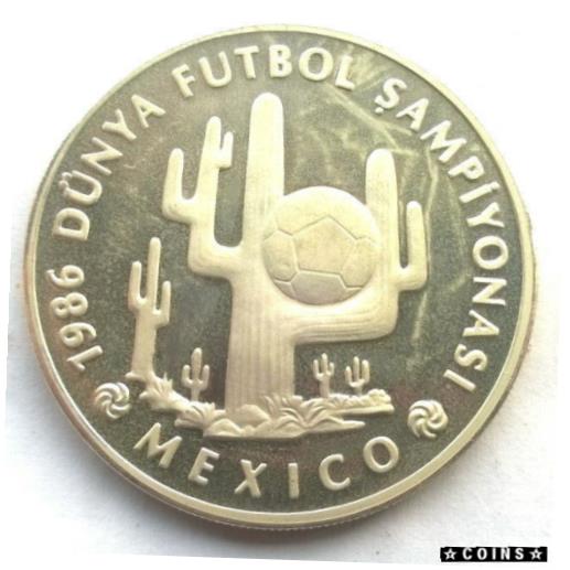 アンティークコイン コイン 金貨 銀貨 [送料無料] Turkey 1986 Cactus 10000 Lira Silver Coin Proof