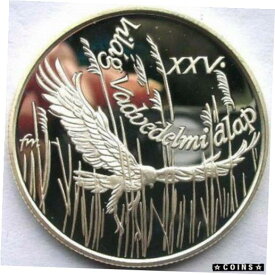 【極美品/品質保証書付】 アンティークコイン コイン 金貨 銀貨 [送料無料] Hungary 1988 Montagu's Harrier 500 Forint Silver Coin,Proof