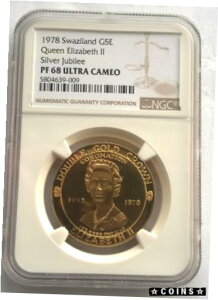 XWh 1978 Պ 5 G}Qj NGC PR68 1 IX ݁Av[t #gct-wr-4374-530 Swaziland 1978 Coronation 5 Emalangeni NGC PR68 1oz Gold Coin,Proof #gct-wr-4374-530