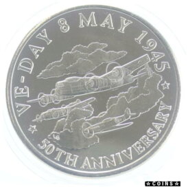 【極美品/品質保証書付】 アンティークコイン コイン 金貨 銀貨 [送料無料] Turks and Caicos 5 crowns VE day 50th anniversary 1995 coin