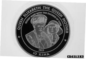 【極美品/品質保証書付】 アンティークコイン コイン 金貨 銀貨 [送料無料] 1998 Papua New Guinea Silver Proof 10 Kina 5oz .999 Queen Mary Duchess York
