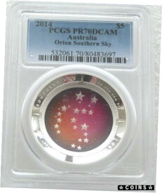 【極美品/品質保証書付】 アンティークコイン コイン 金貨 銀貨 [送料無料] 2014 Australia Southern Sky Orion $5 Five Dollar Silver Proof Coin PCGS PR70DCAM